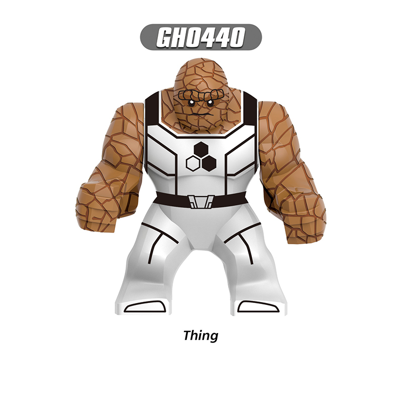 G0146 Marvel DC Fantastic Four Mister Fantastic Minifigs Action Figure Human Torch Building Blocks Annihilus Children Gifts Toys