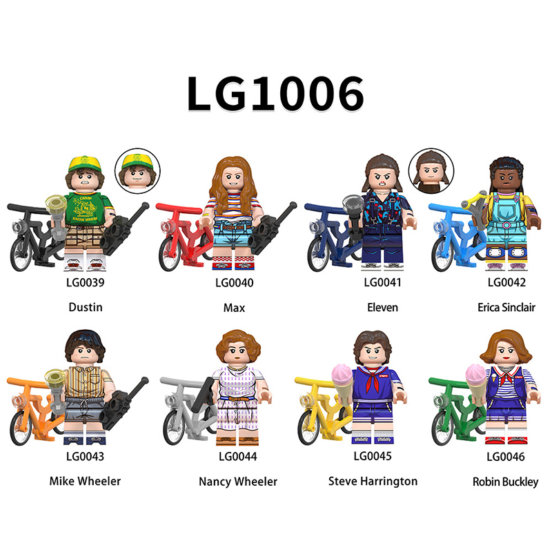 LG1005 Stranger Things Series Minifigs Building Blocks Vecna Cartoon Eleven Papa Billy Erica Figures Models Toys Gifts Children