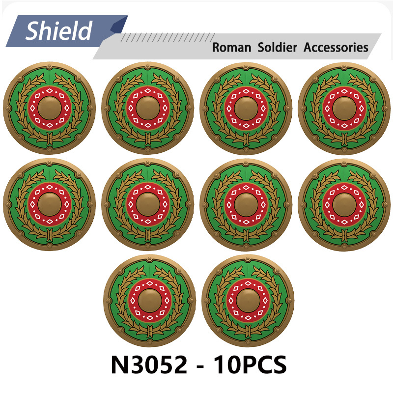 N818-832 Medieval Series Ancient Roman Shield Heavy Infantry Minifigs Building Blocks Crossbowaman Centurion Weapon Sword Shield Toys Boys