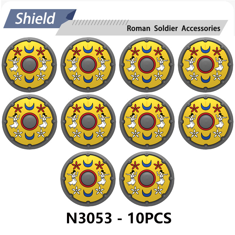 N818-832 Medieval Series Ancient Roman Shield Heavy Infantry Minifigs Building Blocks Crossbowaman Centurion Weapon Sword Shield Toys Boys