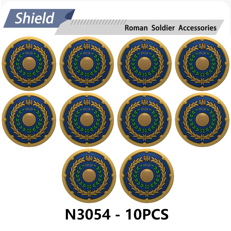 N3052-3055 N9012 N9013 Medieval Series Ancient Roman Shield Heavy Infantry Minifigs Building Blocks Crossbowaman Centurion Weapon Sword Shield Toys Boys