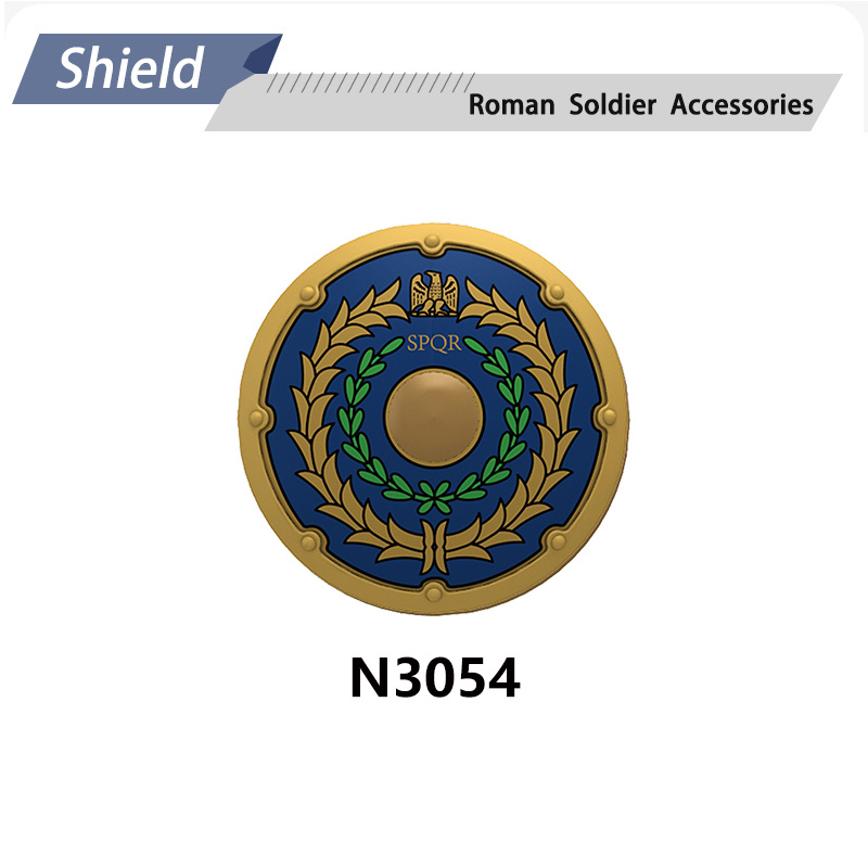 N818-832 Medieval Series Ancient Roman Shield Heavy Infantry Minifigs Building Blocks Crossbowaman Centurion Weapon Sword Shield Toys Boys