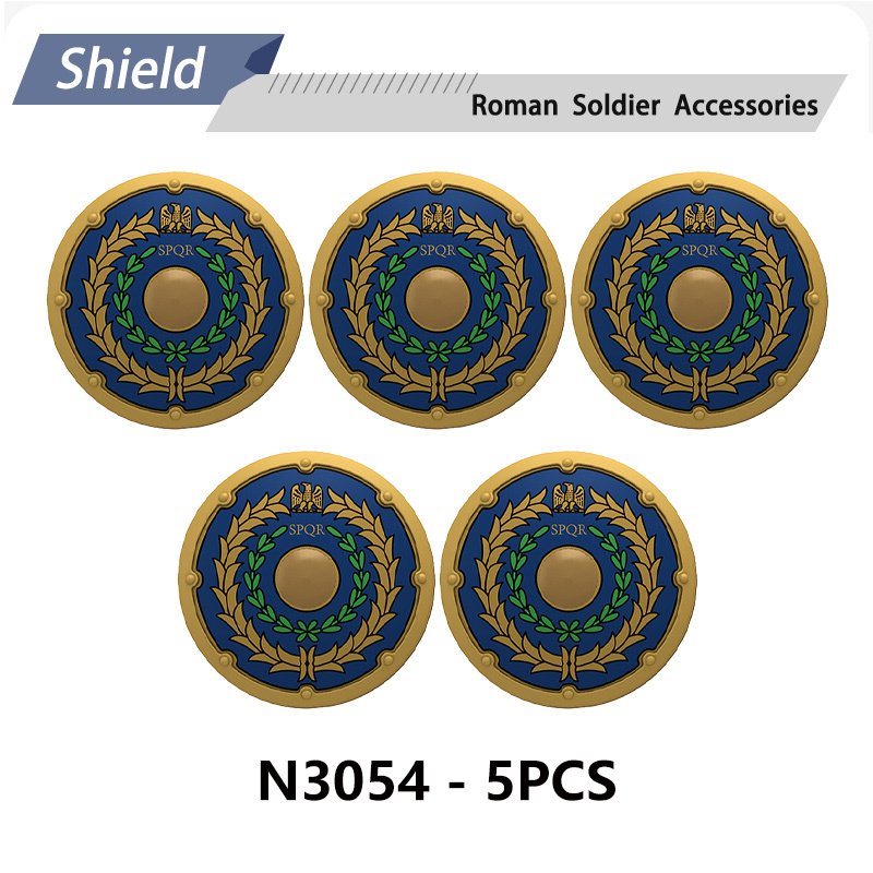 N818-832 Medieval Series Ancient Roman Shield Heavy Infantry Minifigs Building Blocks Crossbowaman Centurion Weapon Sword Shield Toys Boys