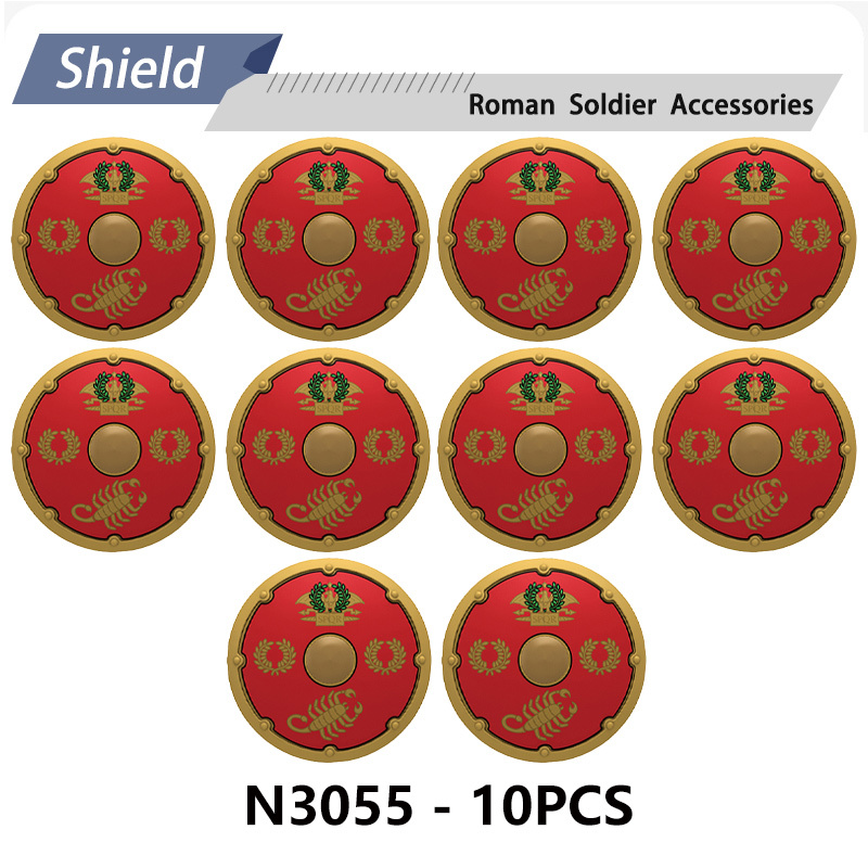 N3052-3055 N9012 N9013 Medieval Series Ancient Roman Shield Heavy Infantry Minifigs Building Blocks Crossbowaman Centurion Weapon Sword Shield Toys Boys