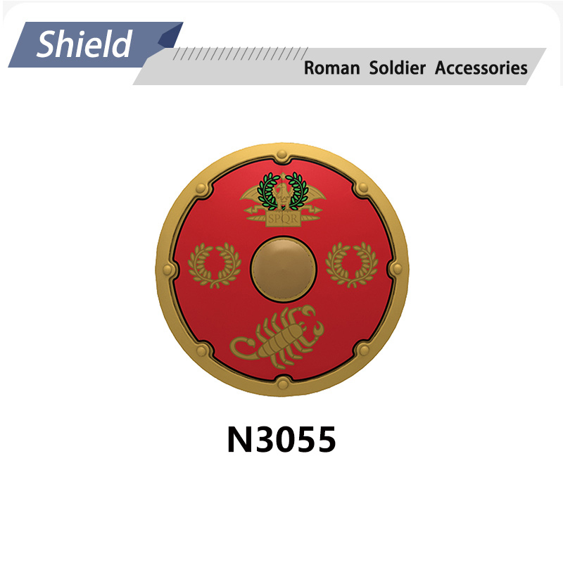 N3052-3055 N9012 N9013 Medieval Series Ancient Roman Shield Heavy Infantry Minifigs Building Blocks Crossbowaman Centurion Weapon Sword Shield Toys Boys