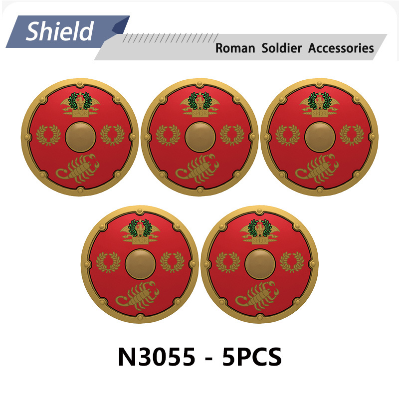 N3052-3055 N9012 N9013 Medieval Series Ancient Roman Shield Heavy Infantry Minifigs Building Blocks Crossbowaman Centurion Weapon Sword Shield Toys Boys