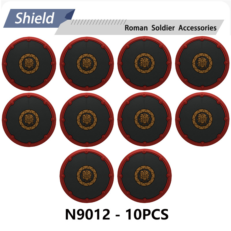 N3052-3055 N9012 N9013 Medieval Series Ancient Roman Shield Heavy Infantry Minifigs Building Blocks Crossbowaman Centurion Weapon Sword Shield Toys Boys