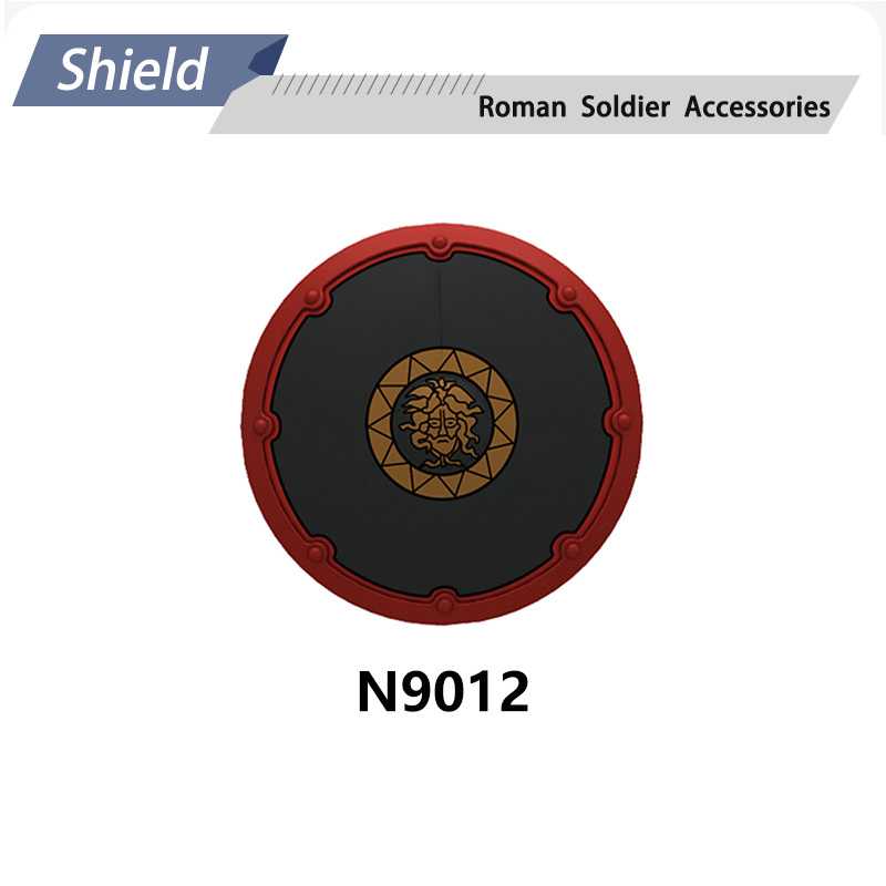 N3052-3055 N9012 N9013 Medieval Series Ancient Roman Shield Heavy Infantry Minifigs Building Blocks Crossbowaman Centurion Weapon Sword Shield Toys Boys