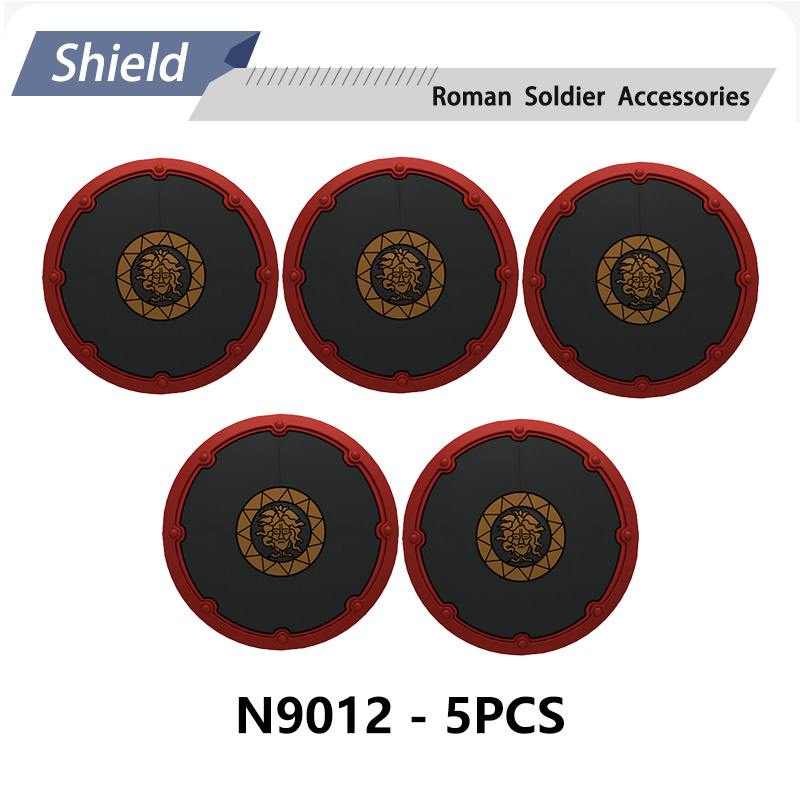 N3052-3055 N9012 N9013 Medieval Series Ancient Roman Shield Heavy Infantry Minifigs Building Blocks Crossbowaman Centurion Weapon Sword Shield Toys Boys