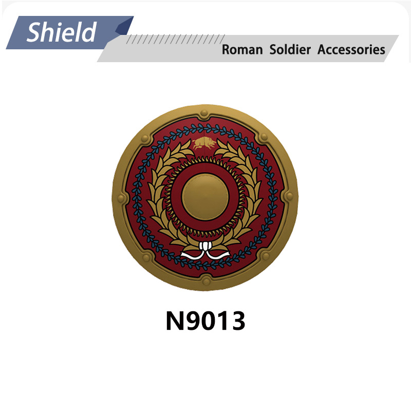N3052-3055 N9012 N9013 Medieval Series Ancient Roman Shield Heavy Infantry Minifigs Building Blocks Crossbowaman Centurion Weapon Sword Shield Toys Boys