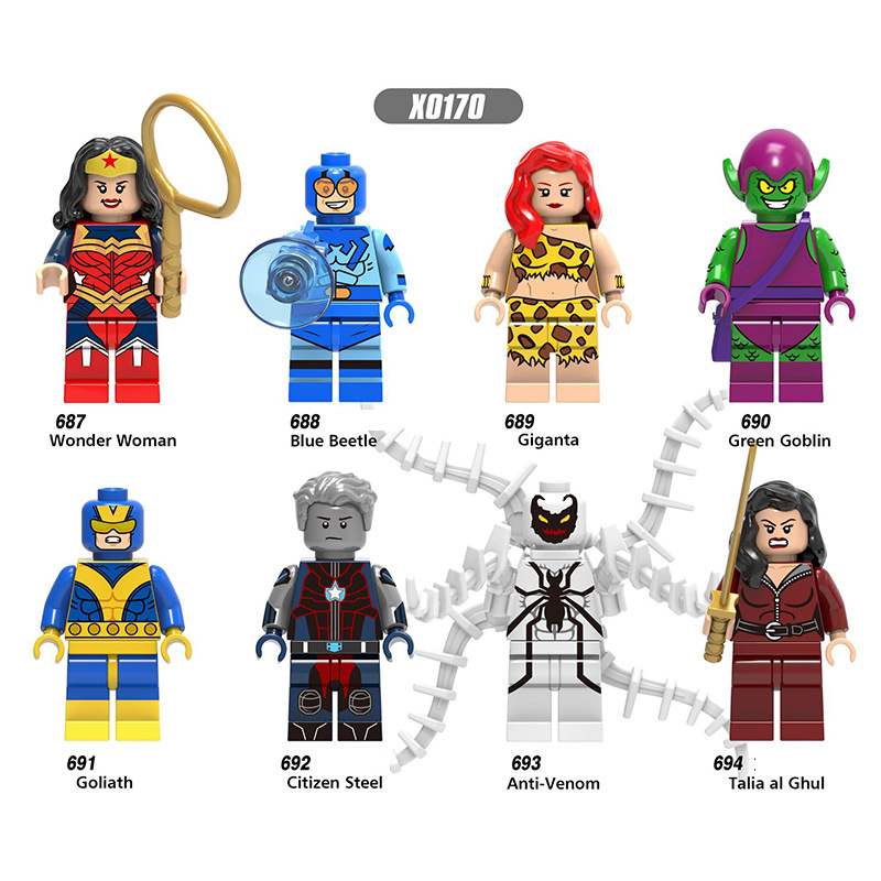WM6054 Marvel DC Comics Venom Carnage Minifigs Building Blocks Black Scream Action Figures Eddie Brock Children Gifts Toys