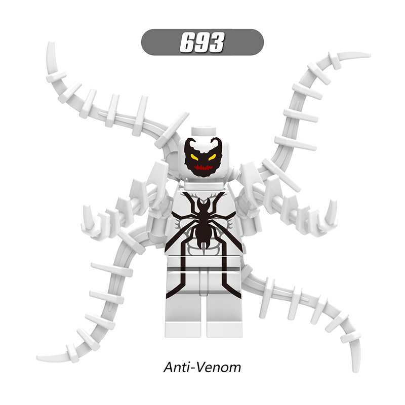 WM6054 Marvel DC Comics Venom Carnage Minifigs Building Blocks Black Scream Action Figures Eddie Brock Children Gifts Toys