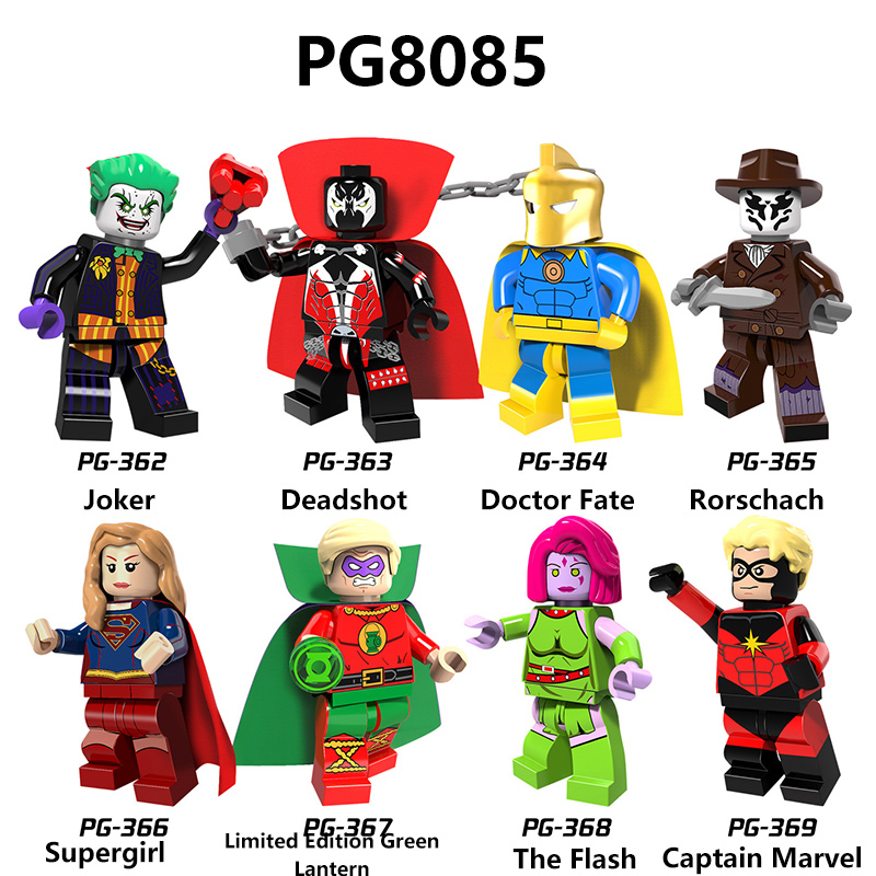 Superheroes DC Movie Nicker Furry Minifigs Happy Hagon Kids Bricks