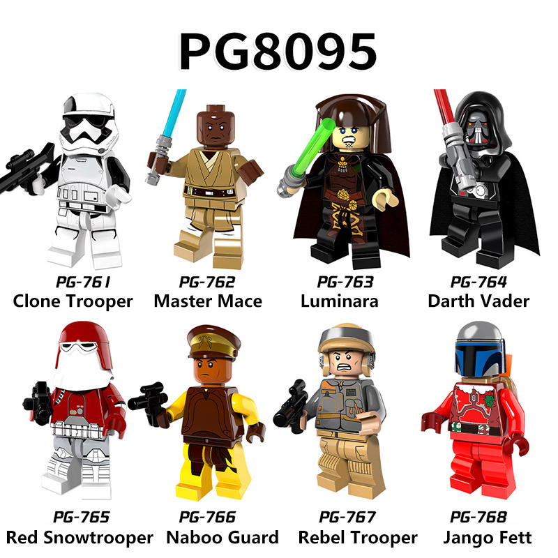 PG8037 Star Wars Hansolo Luke Wencuis Star Wars Luke Enbo Javanese Building Blocks Movie Compatible Children Birthday Gifts Toys