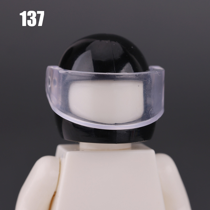 100-119 MOC City Hair Accessories Building Blocks Compatible Figure Body Parts Brown Black Blond Head DIY Bricks Toys Children Gift