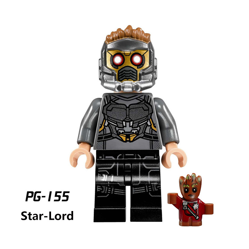 EG18015 American DC Comics Superheroes Series Minifigs Builiding Blocks Marvel Deadpool Batman Harley Quinn Weapon Gun Cloak Toys