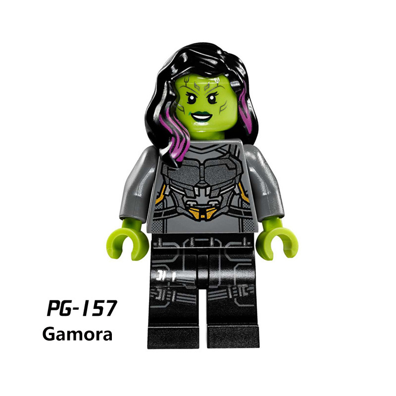 EG18015 American DC Comics Superheroes Series Minifigs Builiding Blocks Marvel Deadpool Batman Harley Quinn Weapon Gun Cloak Toys