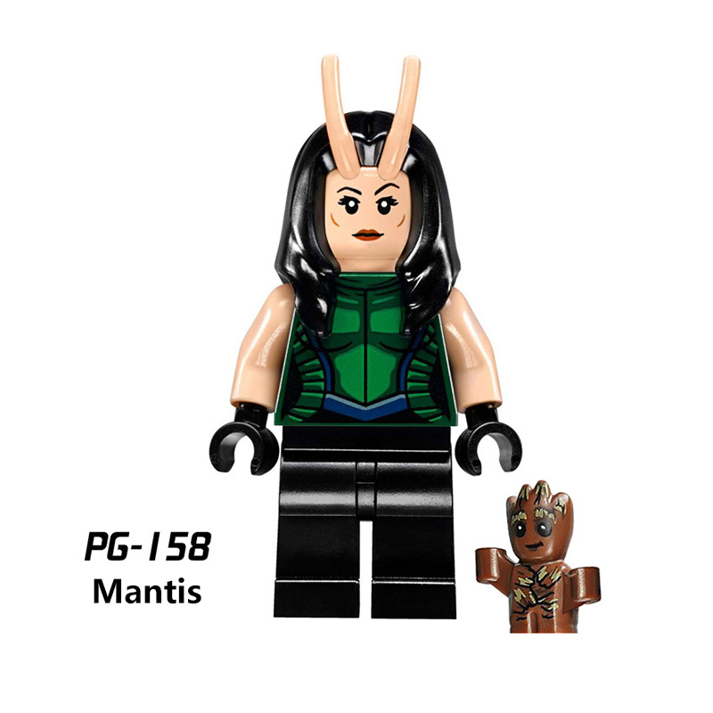 EG18015 American DC Comics Superheroes Series Minifigs Builiding Blocks Marvel Deadpool Batman Harley Quinn Weapon Gun Cloak Toys