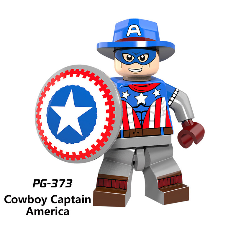 WM6033 Marvel Heroes Series Robin Captain America Action Figures Animal Man Building Blocks Batman Compatible Children Gifts Toys