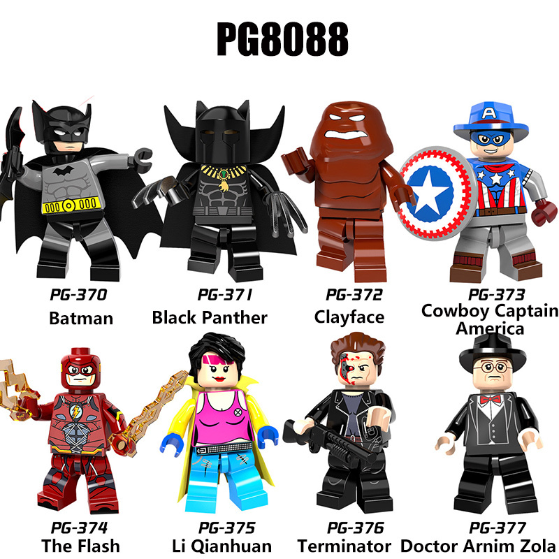 WM6033 Marvel Heroes Series Robin Captain America Action Figures Animal Man Building Blocks Batman Compatible Children Gifts Toys