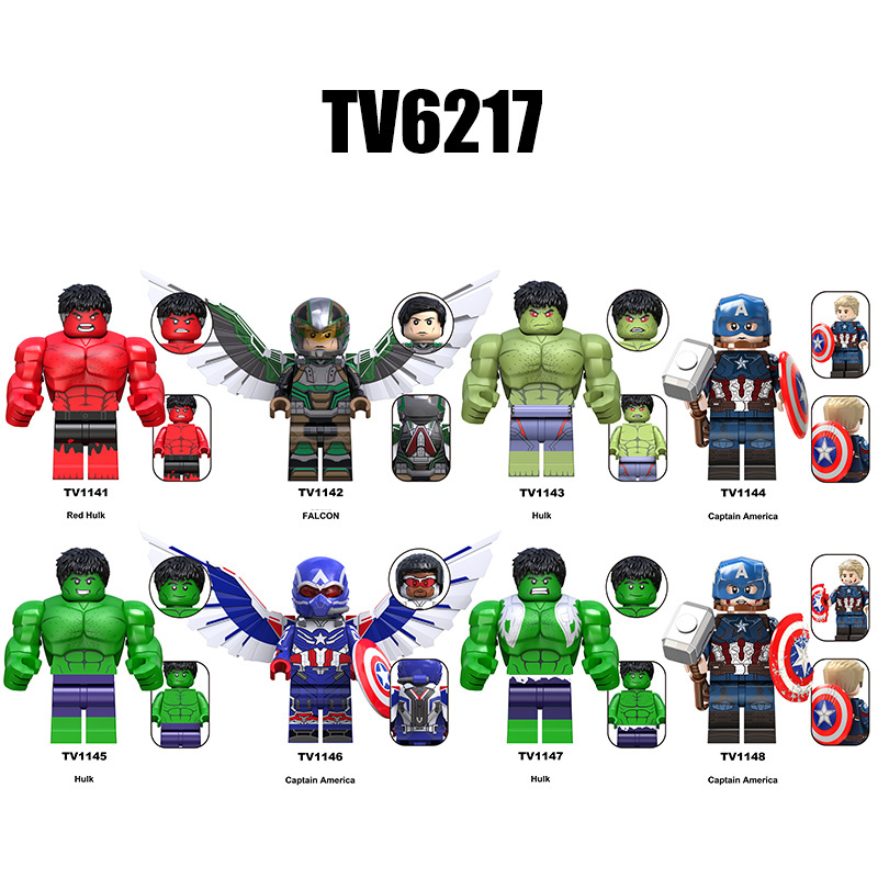TV6217 Marvel Super Heroes Series Minifigures Winter Soldier Karl Building Blocks Hulk MOC Figures Bricks Model Toys Gifts For Children