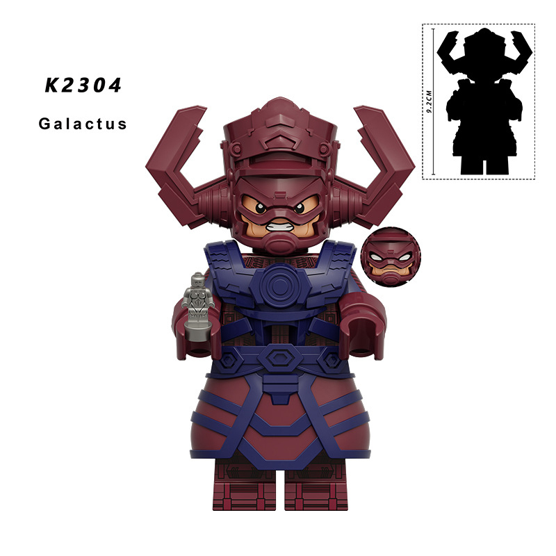 KDL847 Movie DC Fantastic Four Mister Fantastic Silver Surfer Minifigs Action Figure Human Torch Building Blocks Annihilus Children Gifts Toys