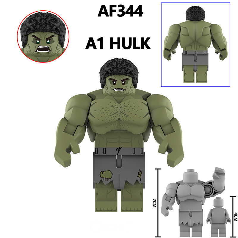 G0140 America Disney Marvel superhero series Big Hulk Minifigurs Building Blocks Avengers Thanos Action Iron Models Toys Gift