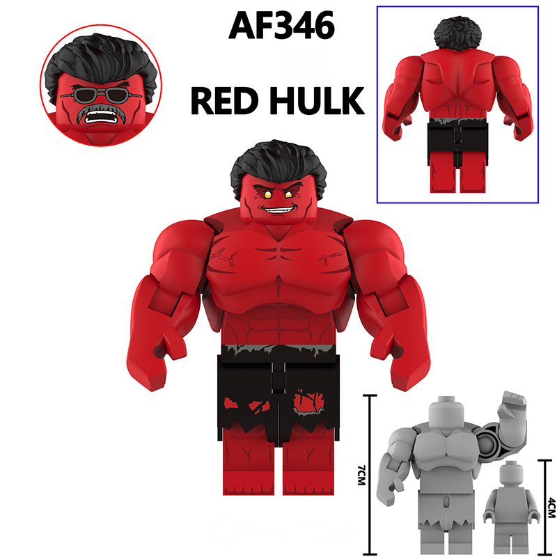 G0140 America Disney Marvel superhero series Big Hulk Minifigurs Building Blocks Avengers Thanos Action Iron Models Toys Gift