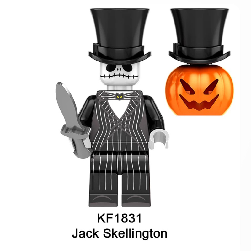 KF6173 Happy Halloween Butcher Joker Death Building Blocks Comic Jason Fiona Gilman Minifigs Broll Anime Action Children Gifts Toys