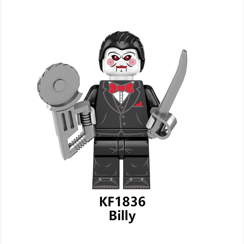 KF6175 Happy Halloween Sally Jack Skellington Building Blocks Comic  Michael Myers Hannibal Minifigs Broll Anime Action Children Gifts Toys