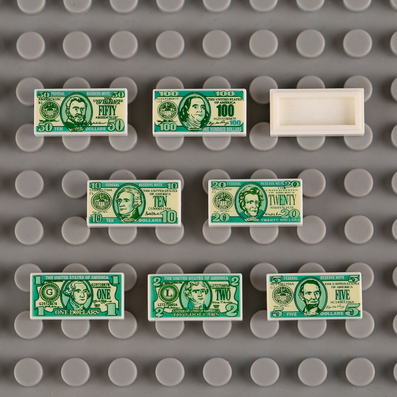 MOC City Series Supermaket Printed Builiding Blocks Shopping Cart Food Snack Accessories Parts Minifigs Street Toys Boys Gifts