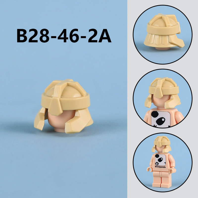 MOC City People Hat Building Blocks Baseball Cap Beret Hairstyle Hair Meatball Head Compatible Hats Bricks Children Gifts Toys