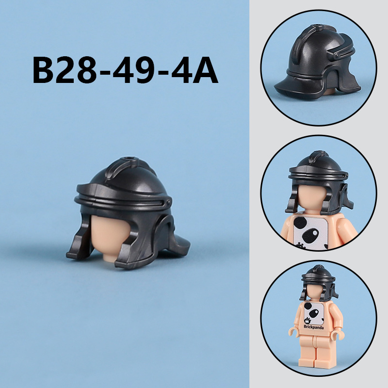 MOC City People Hat Building Blocks Baseball Cap Beret Hairstyle Hair Meatball Head Compatible Hats Bricks Children Gifts Toys
