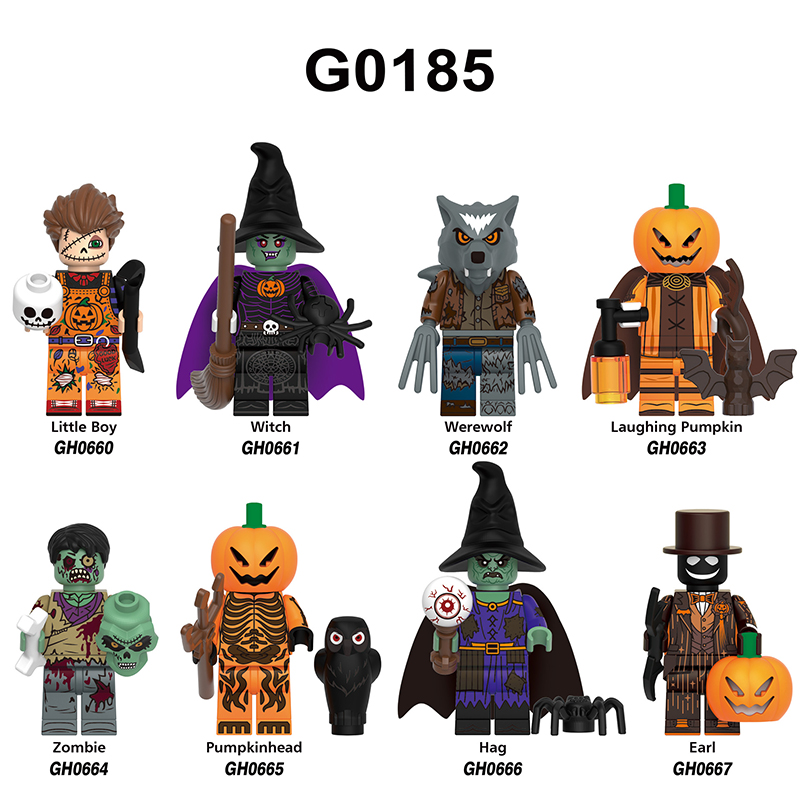 Skinny Ghost Shadow Zombie Bricks Kids Toys Compatible