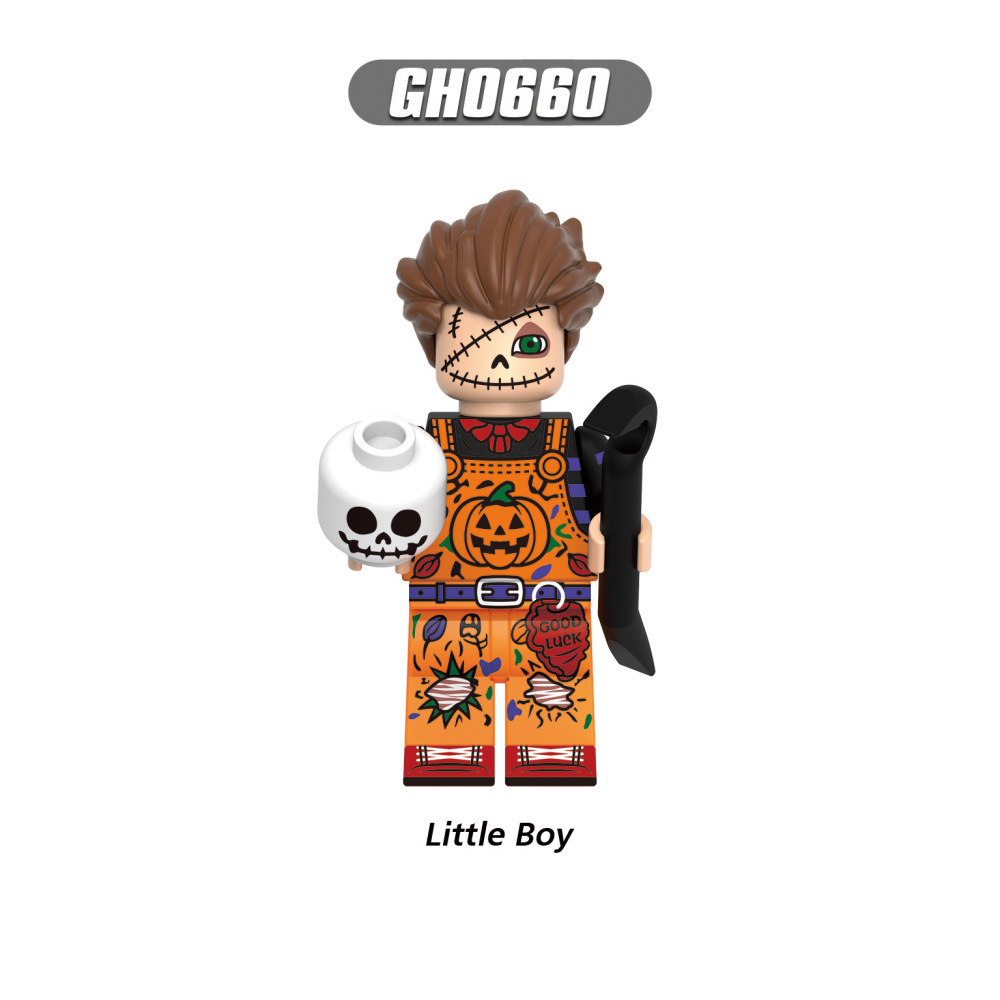 TP1011 Halloween Slender Man Annabelle Freddie Building Blocks Comic Tomie Nun Megan Minifigs Broll Anime Action Children Gifts Toys