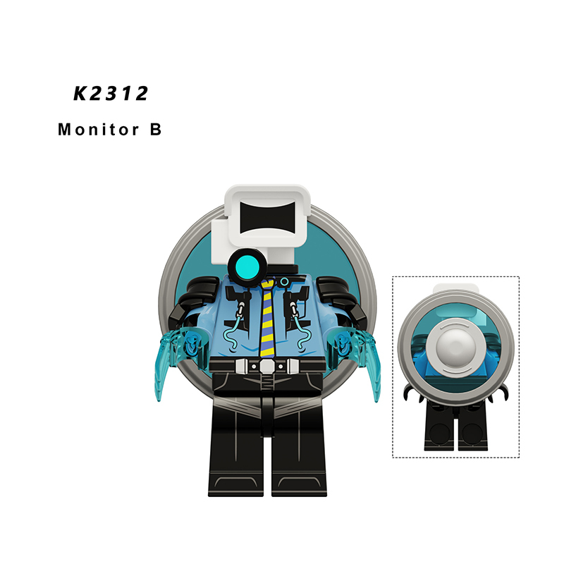 KDL846 Web Anime Female Voice Person Building Blocks Big Speaker Man Astronomical Hunter Minifigs Lightning Children Gifts Toys Boys
