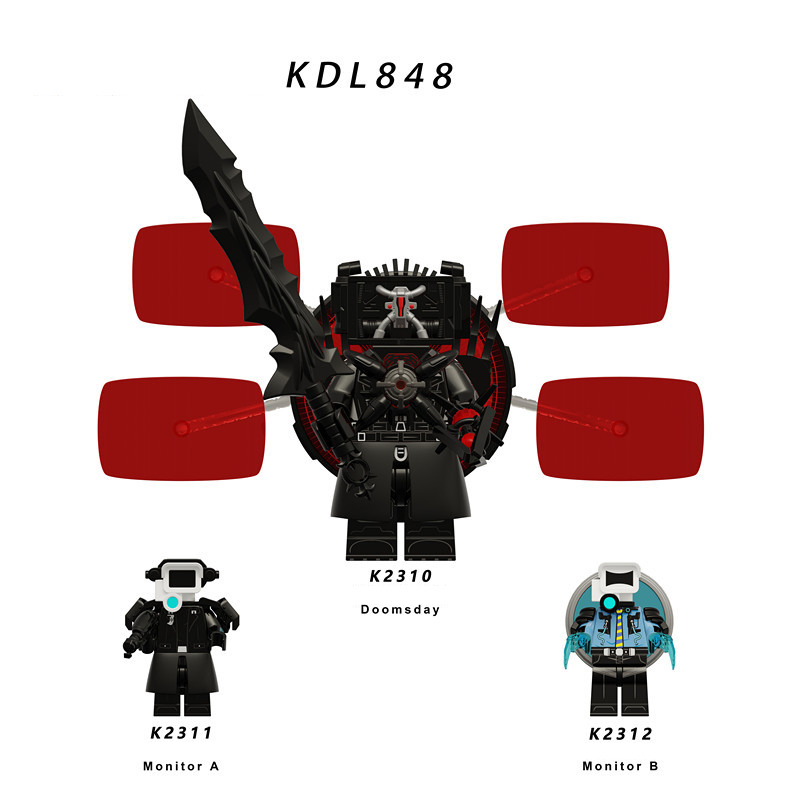 KDL846 Web Anime Female Voice Person Building Blocks Big Speaker Man Astronomical Hunter Minifigs Lightning Children Gifts Toys Boys