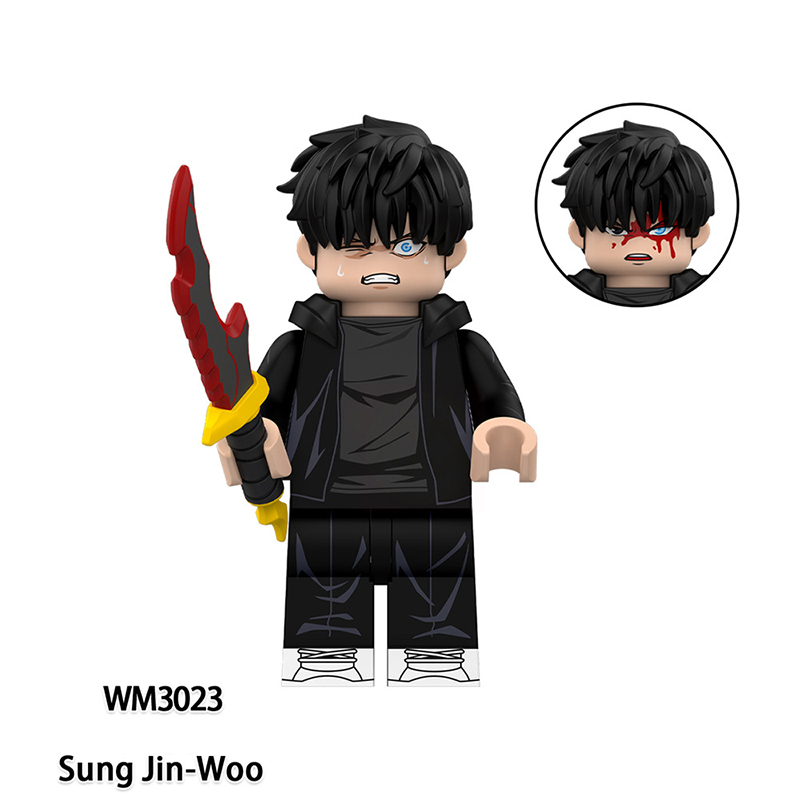 WM6220 Series Solo Leveling Anime Frieren Action Figure Sung Jin-Woo Building Blocks Cartoon Movie Model Toys