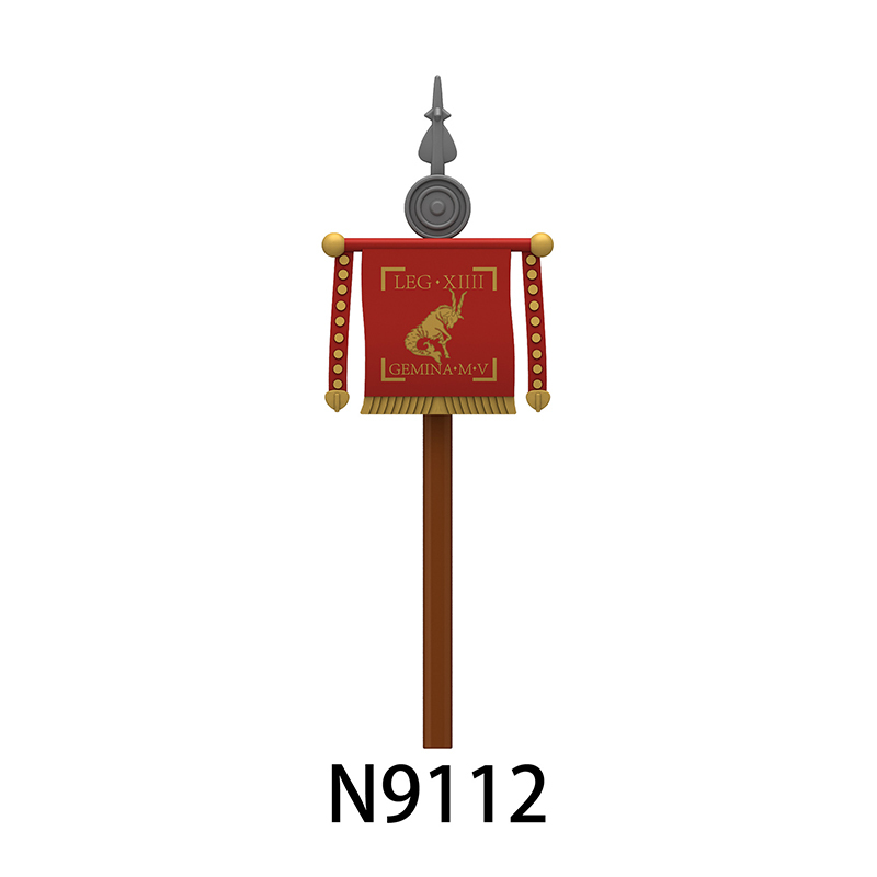 N818-832 Medieval Series Ancient Roman Shield Heavy Infantry Minifigs Building Blocks Crossbowaman Centurion Weapon Sword Shield Toys Boys