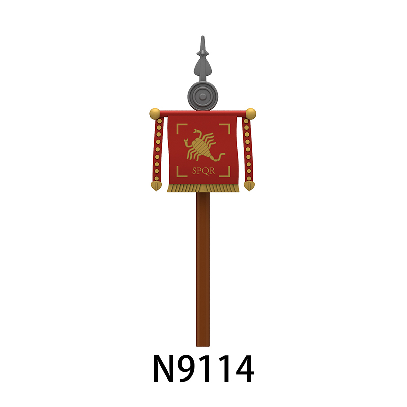 N818-832 Medieval Series Ancient Roman Shield Heavy Infantry Minifigs Building Blocks Crossbowaman Centurion Weapon Sword Shield Toys Boys