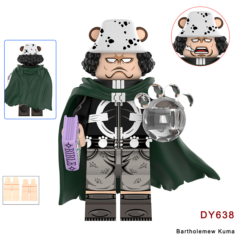 DY674 One Piece Series Luffy Ace Mini Anime Dracule Mihawk Action Figure Building Blocks Cartoon Movie Model Toys Decoration Children Gift