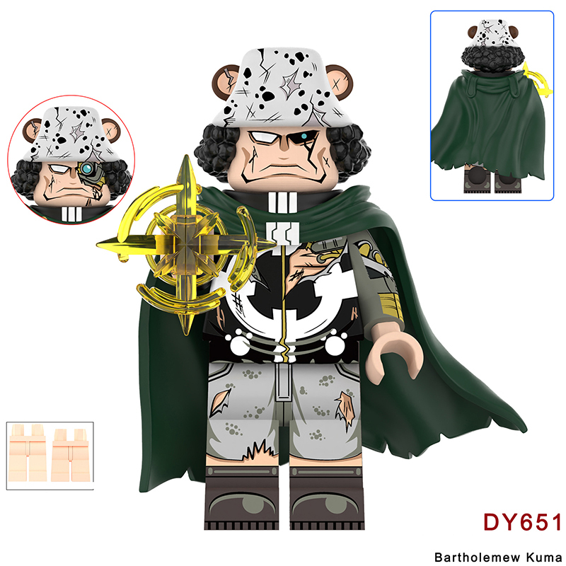 DY674 One Piece Series Luffy Ace Mini Anime Dracule Mihawk Action Figure Building Blocks Cartoon Movie Model Toys Decoration Children Gift