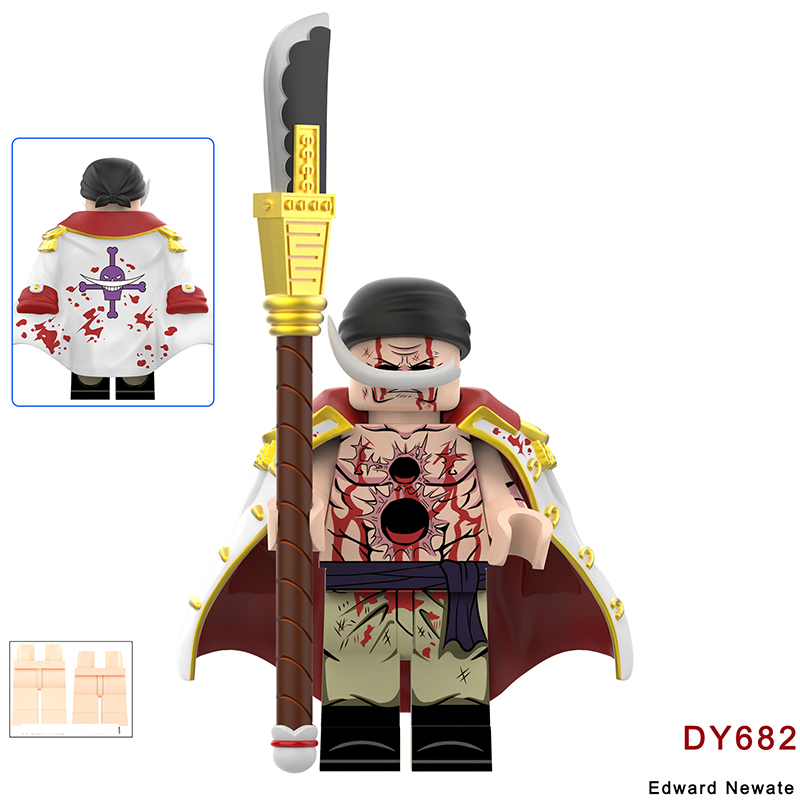 One Piece Series Luffy Ace Mini Anime Dracule Mihawk Bricks Compatible
