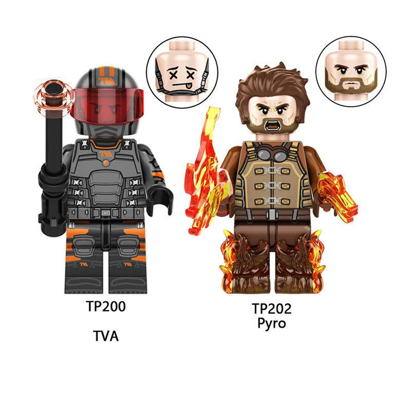 G0177 Marvel DC Zenpool Pyro Action Figures Building Blocks Deadpool Cavillerine Sabretooth Minifigs Blocks Children Toys Gifts