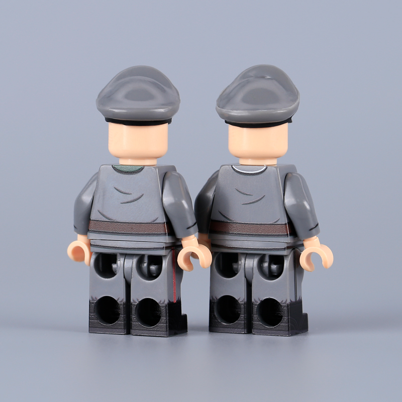 MTUV026 MTUV043 WW2 German Office Minifigs Building Blocks UV Printing Generaloberst Heinz Guderian trench coat  Soldier Bricks Toys