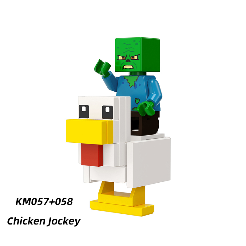 G0105 Minecraft Series Minifigures Building Blocks Zombie Villager Ninja Tamer Fox Game Accessories Brick Model Toy Gift For Kid