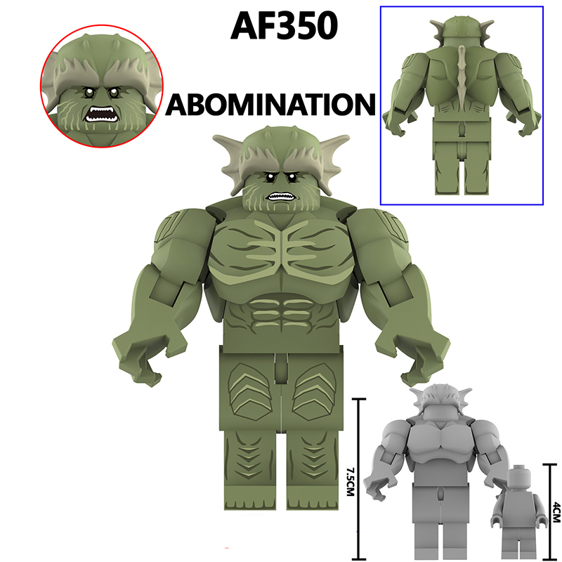 AF344-347 America Disney Marvel superhero series Comic Hulk Minifigurs Building Blocks Avengers Thanos Action Iron Models Toys Gift