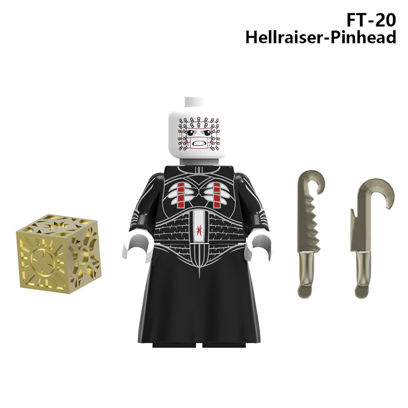 KF6176 Happy Halloween Billy Scream Killer Building Blocks Comic  Michael Myers Hannibal Minifigs Broll Anime Action Children Gifts Toys