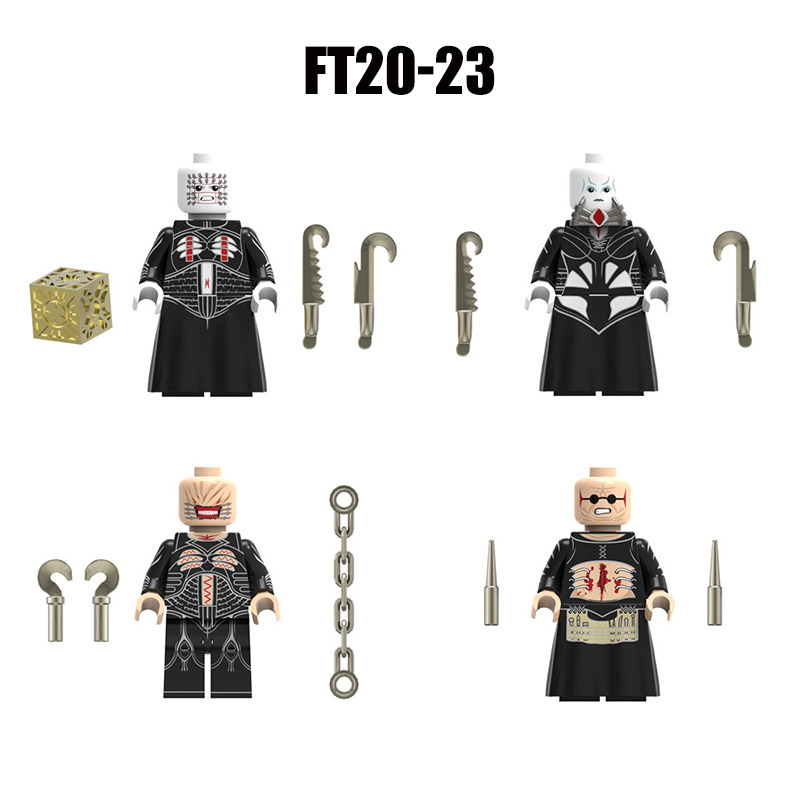 KF6176 Happy Halloween Billy Scream Killer Building Blocks Comic  Michael Myers Hannibal Minifigs Broll Anime Action Children Gifts Toys
