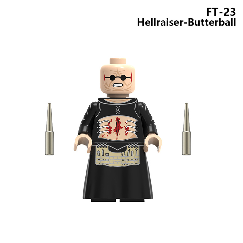 KF6176 Happy Halloween Billy Scream Killer Building Blocks Comic  Michael Myers Hannibal Minifigs Broll Anime Action Children Gifts Toys